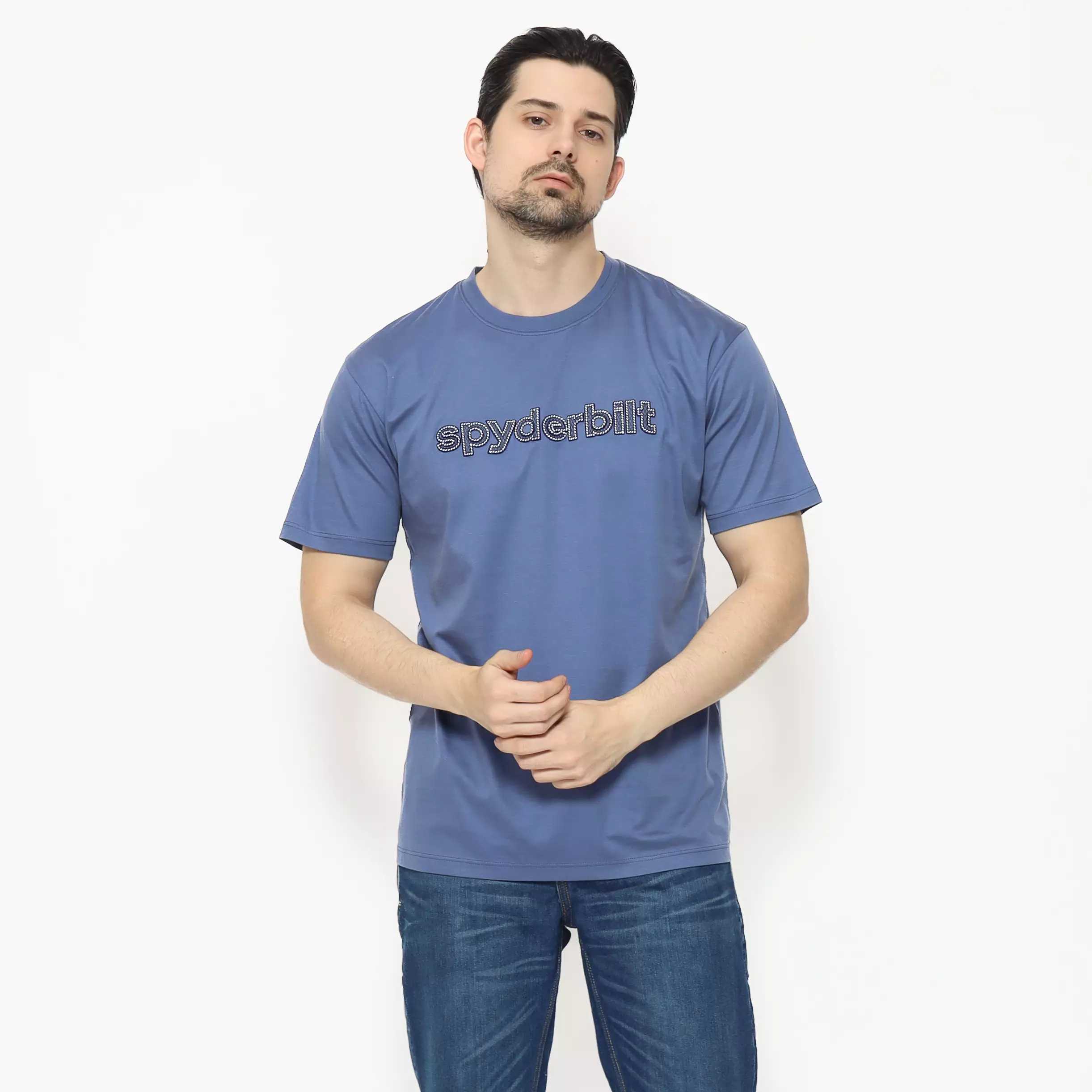 Spyderbilt Kaos lengan pendek Pria Avery Tencel Planet Surf