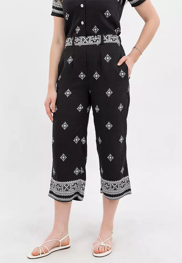 Atasha Cenefa Print Filipiniana Relaxed Pants