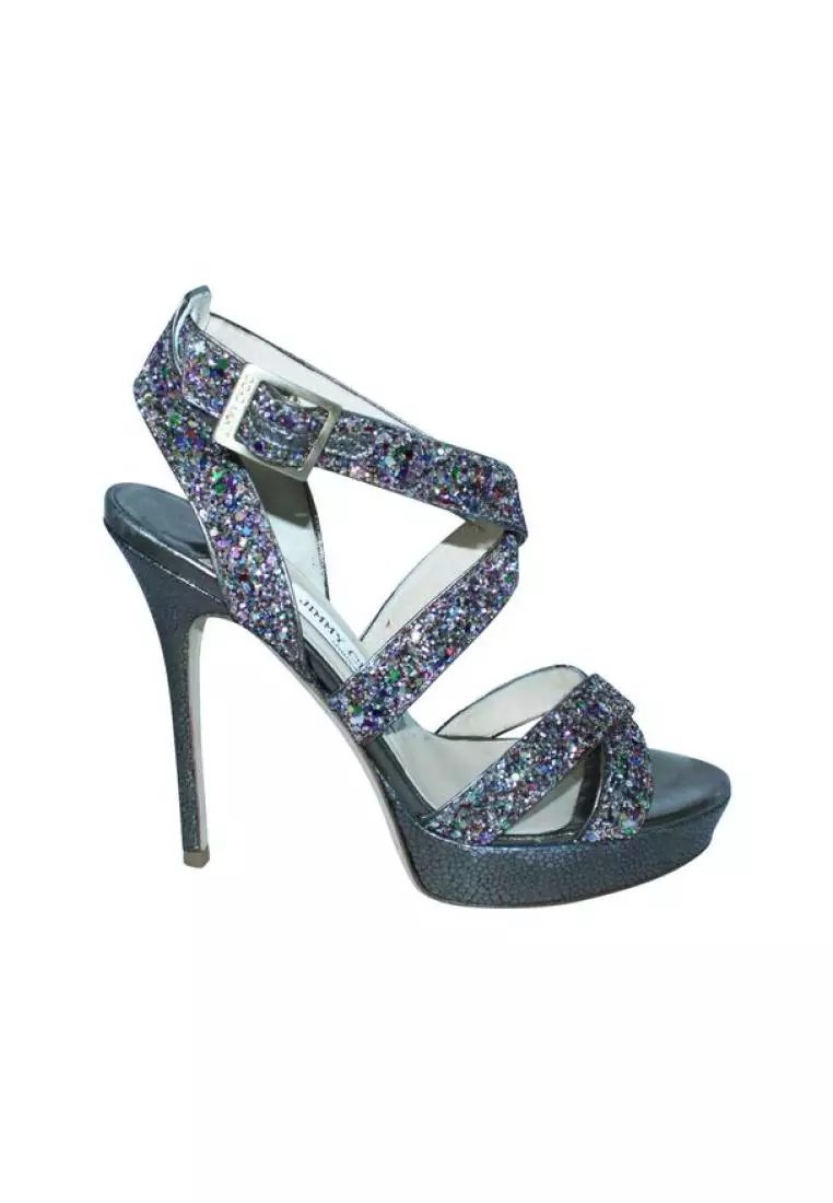 Buy Jimmy Choo Pre Loved JIMMY CHOO Glitter Platform Heels 2024