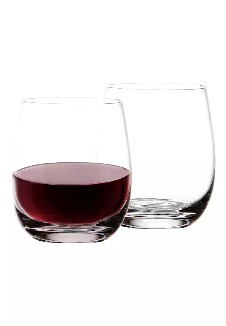 Buy Crysalis Double Rock Glass Stemless Wine Glass 360ml 13oz Set of