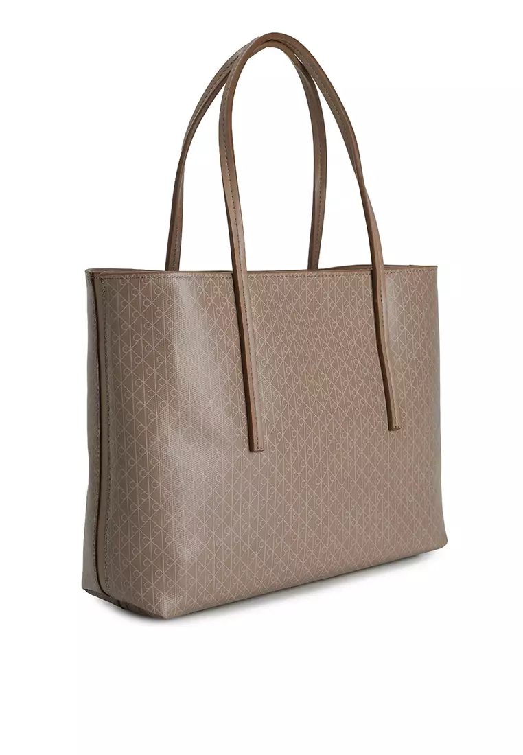 印花商標圖案印花小型托特包連小袋 - Calvin Klein 配飾