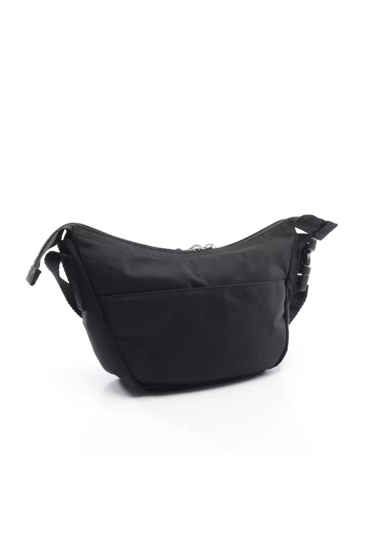 Pre-loved BALENCIAGA wheel Small sling bag Shoulder bag Nylon black