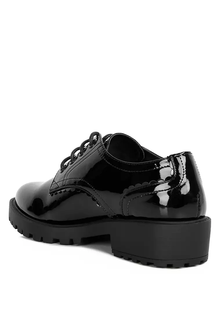 Black Patent Oxford Shoes