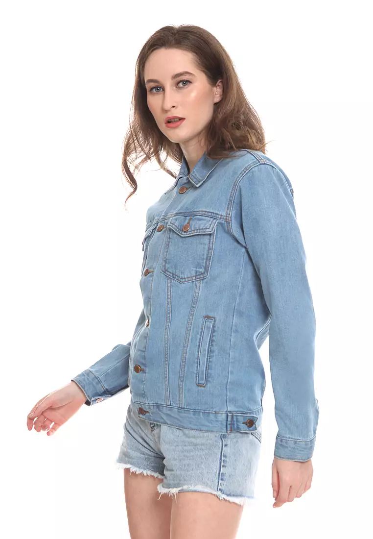 Jaket Denim Regular Fit Sky Blue JD2001