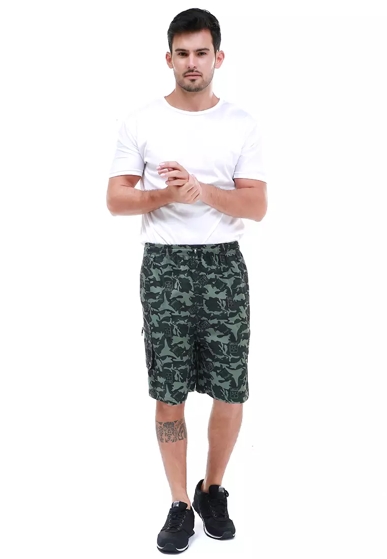 Rissham Celana Pendek Cargo Pria Army Casual Short Pants Material Twill ORIGINAL