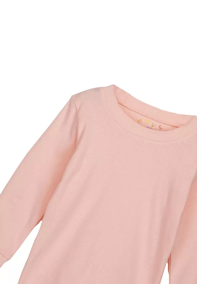 Move Two-Piece Long Sleeves Pajama Set For Girls