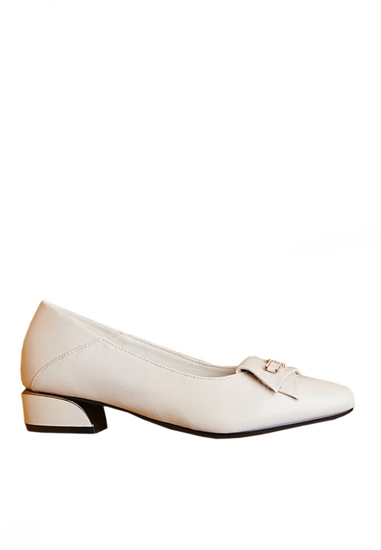 VANSA Buckle Leather Low Heel VSW-F80171