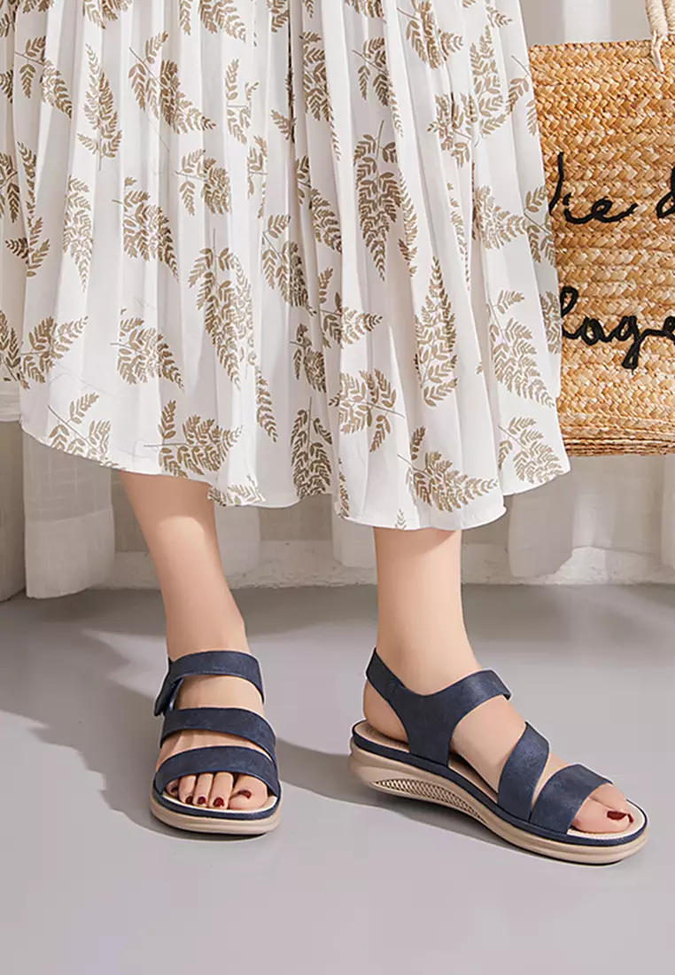 Heel Velcro Strappy Sandals ALM637-3