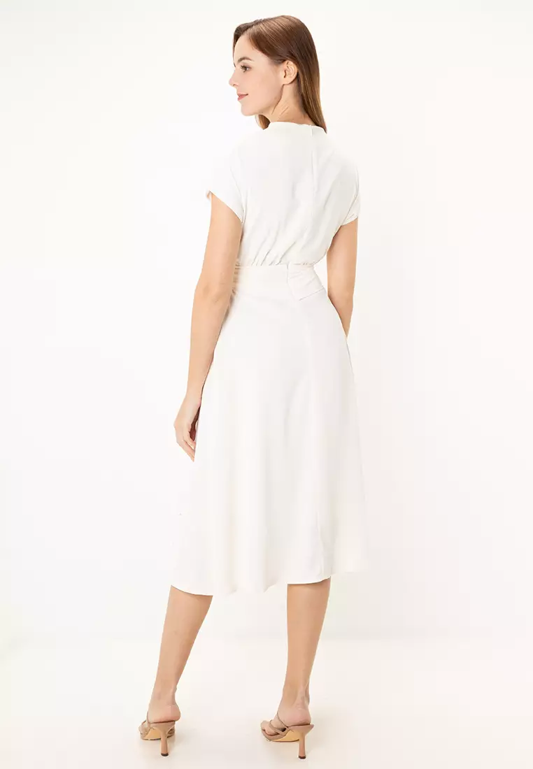 High Neck Midi Dress