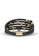 Her Jewellery white and gold Leather Love Bracelet (Black) - Made with Swarovski Crystals 4DC27ACF3ED403GS_2