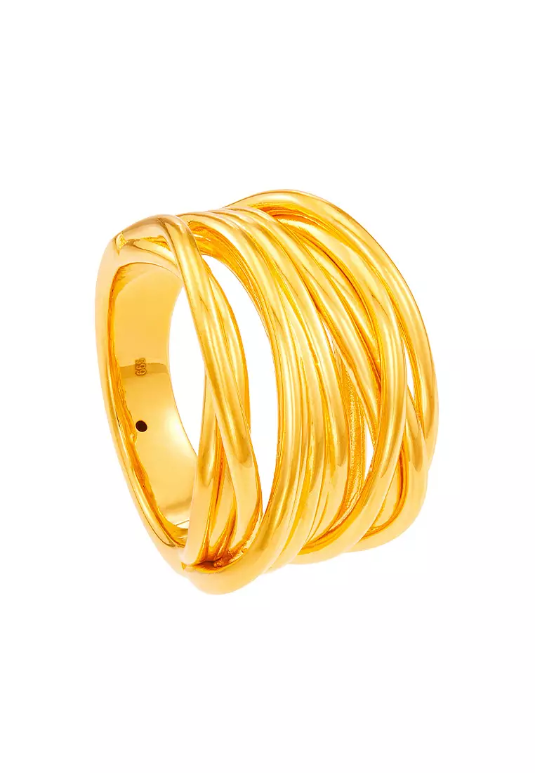HABIB 999/24K Yellow  Gold Ring 9GR00511224
