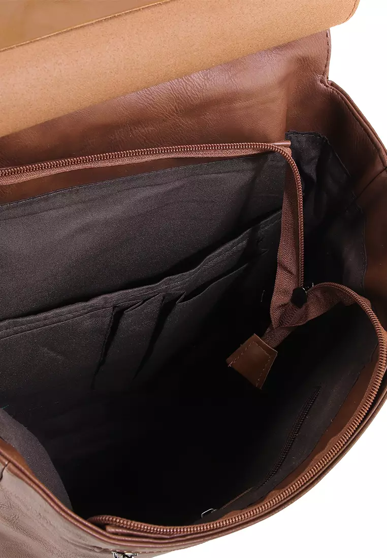 Distressed Leather Hunter Backpack