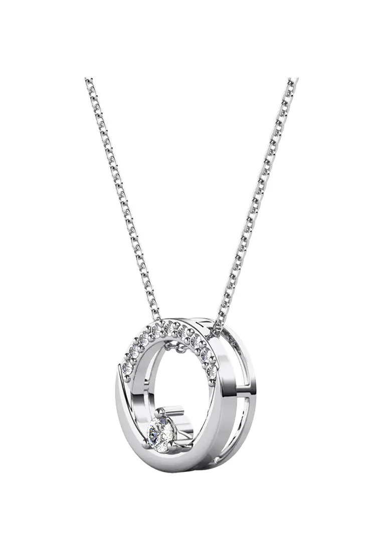 Clarine Pendant WG - Kalung Crystal by Her Jewellery