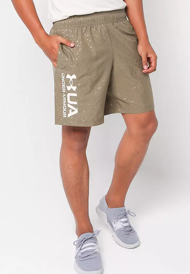 Ua woven emboss shorts