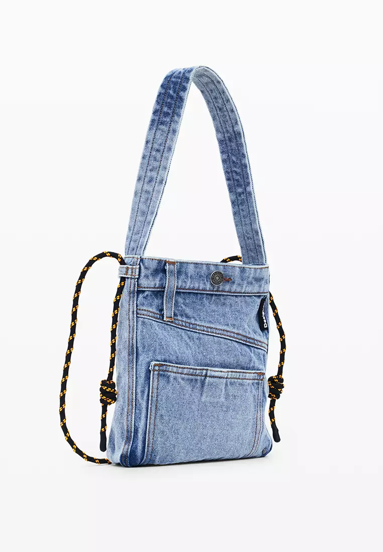 Medium denim tote bag