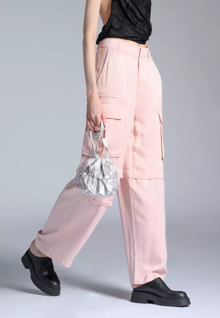 POPCORN BALL Nylon Crossbody Bag Silver
