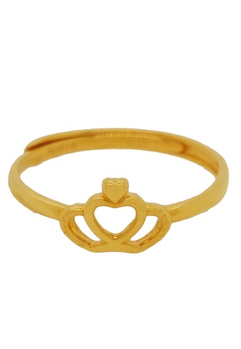 Buy Litz Litz 916 22k Gold Crown Ring Online Zalora Malaysia