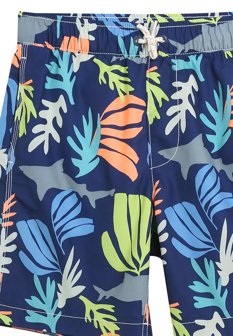 Mens graphic sales swim trunks