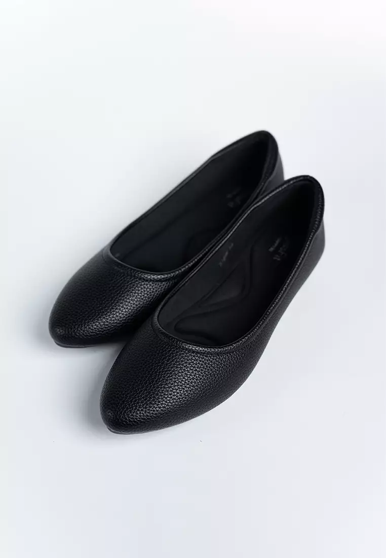Benny Action Leather Flats
