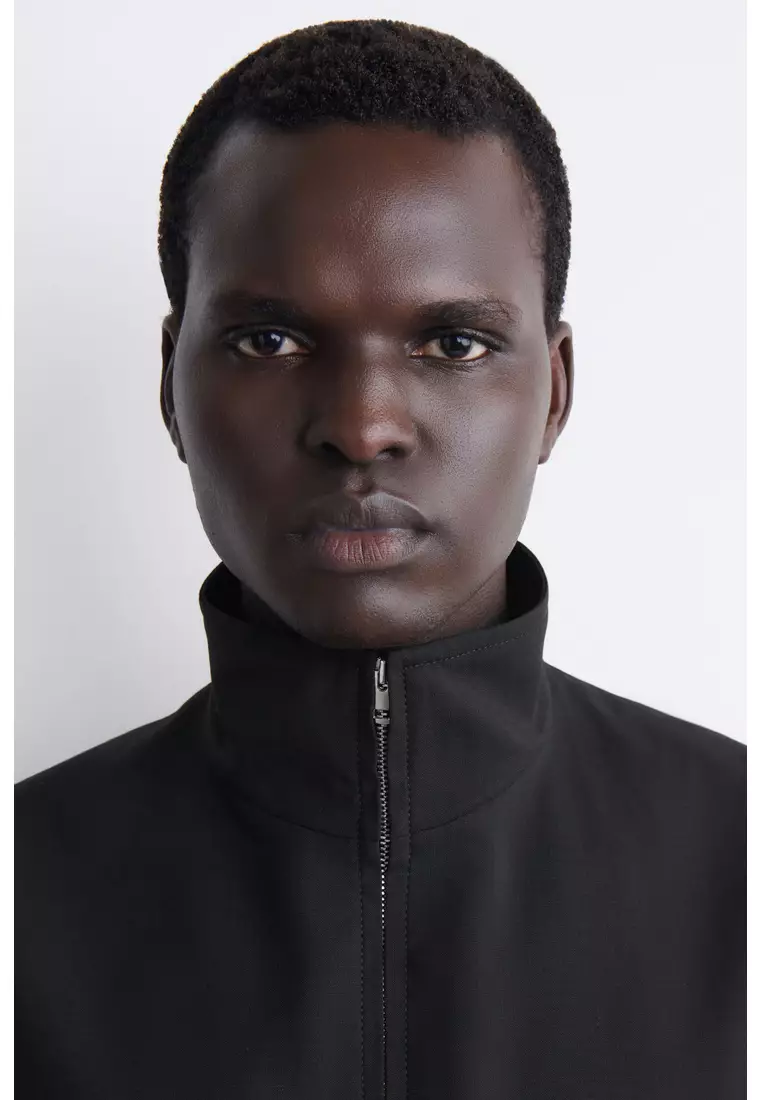 TAILORED FUNNEL-NECK WOOL GILET