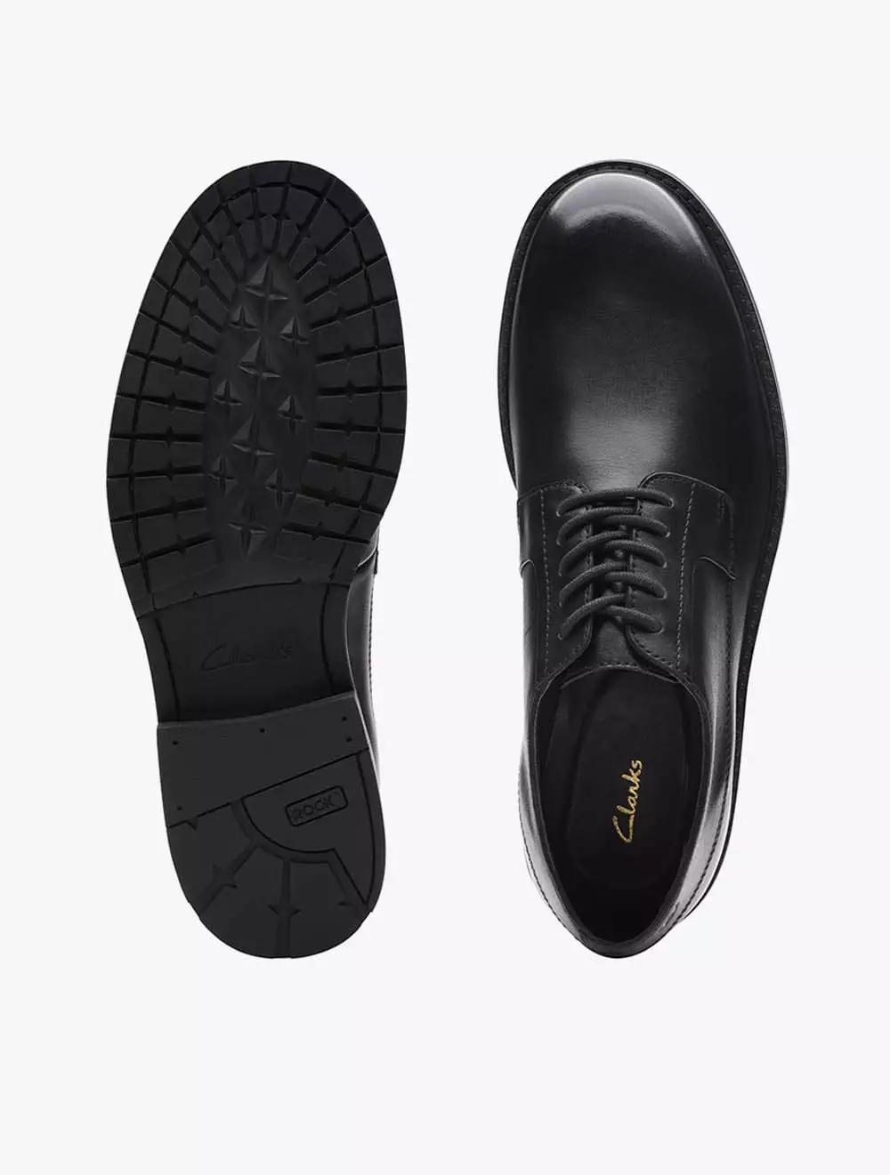 Jual Clarks Clarks CraftNorthLace Men's Shoes- Black Leather Original ...