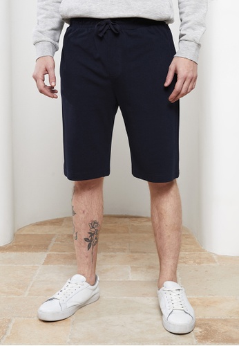 LC WAIKIKI navy Standard Pattern Piqué Men's Shorts 4FC5EAAD23FAB8GS_1