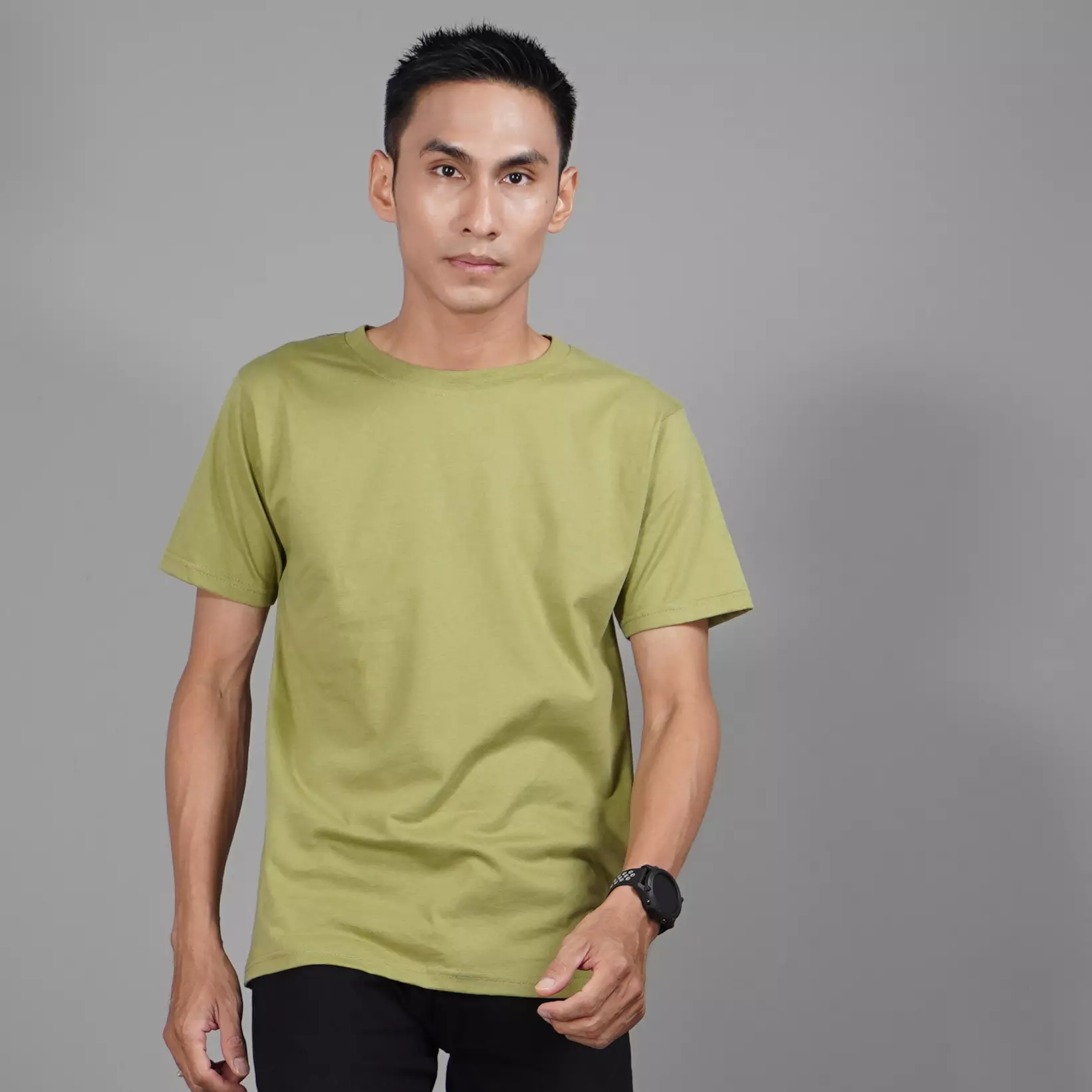 Kaos Pria Lengan Pendek Kaos Polos Katun Pria - MATCHA