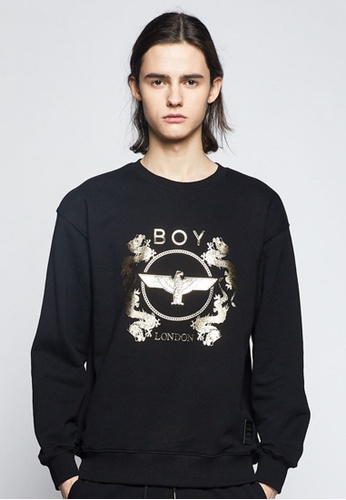 BOY LONDON black Dragon Chain Eagle Boy Sweatshirt B1A4FAAFFBFBDCGS_1