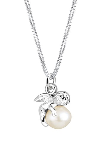 天使淡水珍珠 925 純銀項鍊, 飾品配件, esprit outlet 桃園項鍊