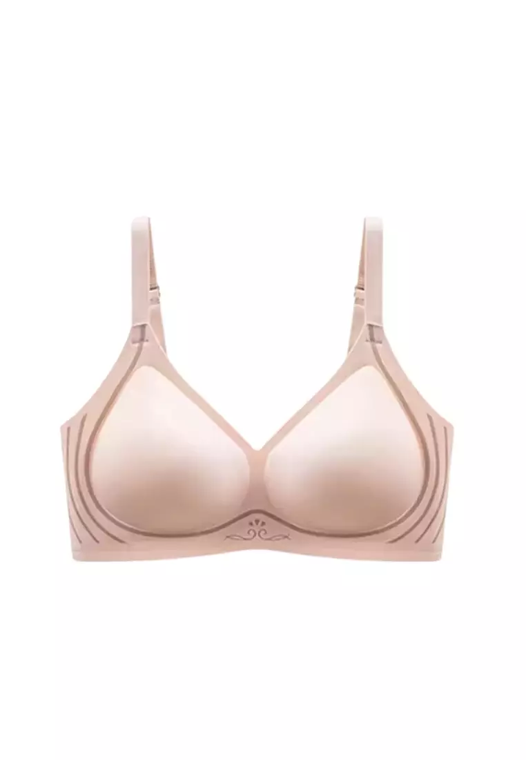 Premium Blakely Seamless Wireless Padded Push Up Bra in Nude