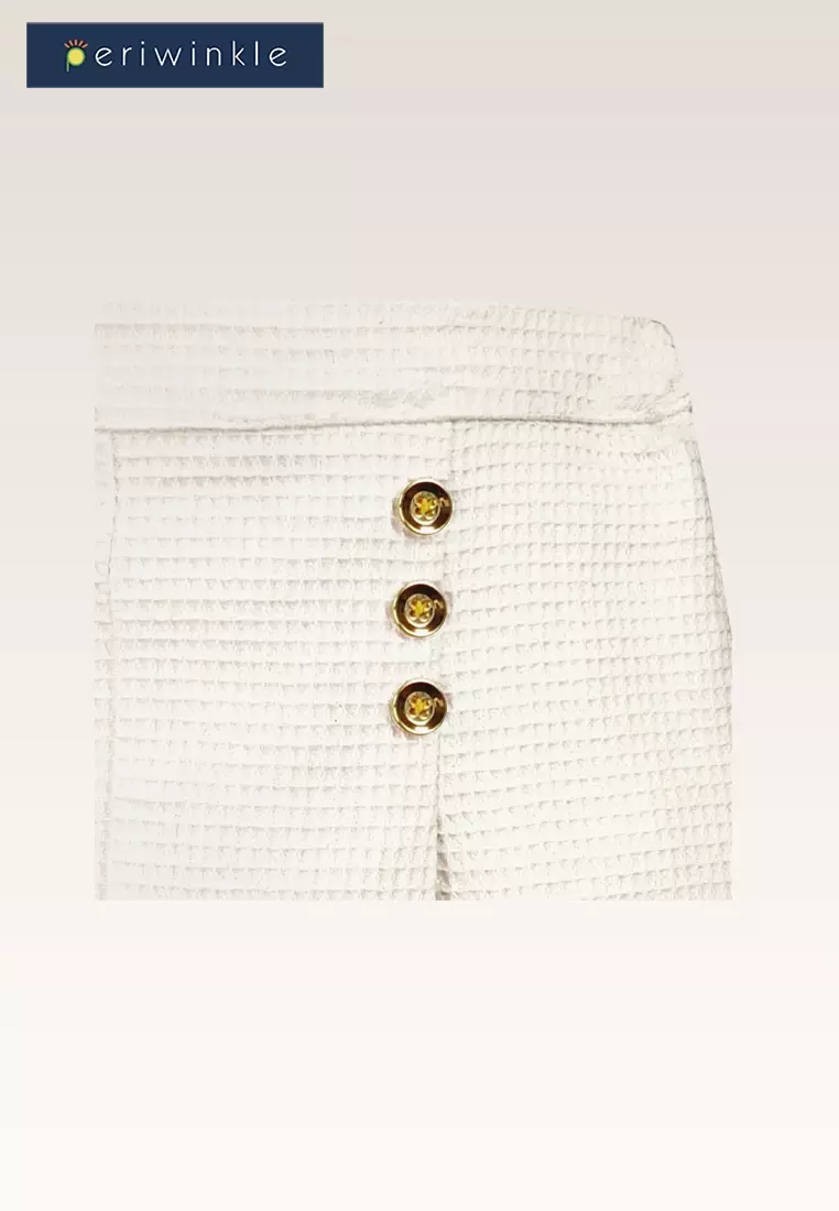 Pressy Girls White Skort