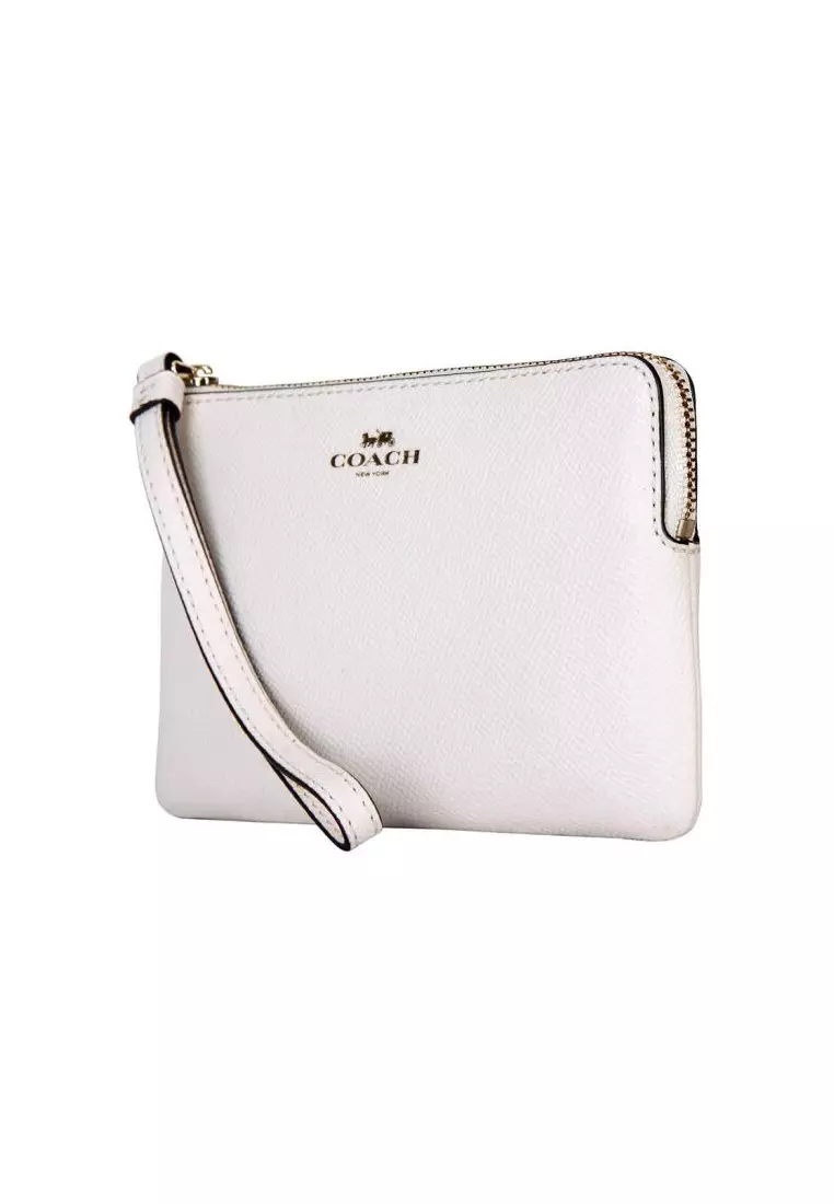 Coach Zip Leather Wallet 58032 – White