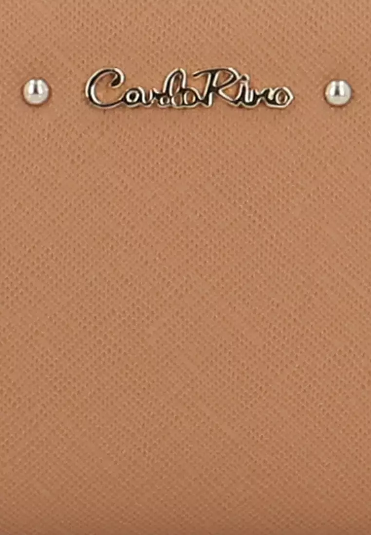 Gabbie Short 2 Fold Wallet - Dark Beige