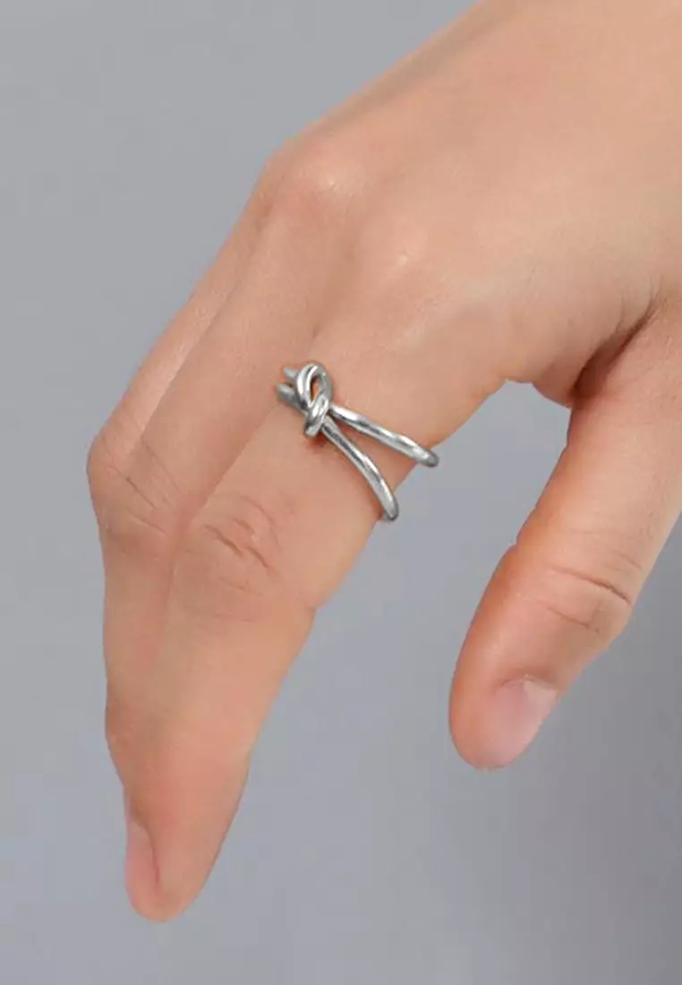 Forever Knot White Gold Ring