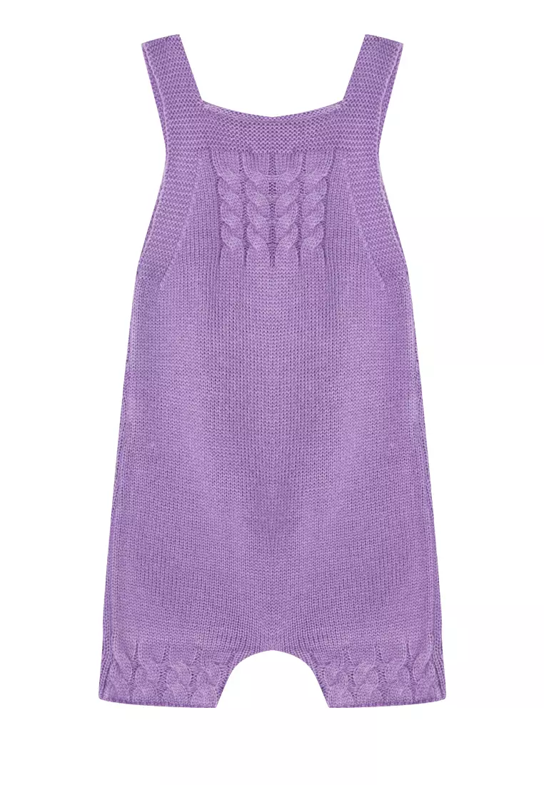 Check Knitted Romper