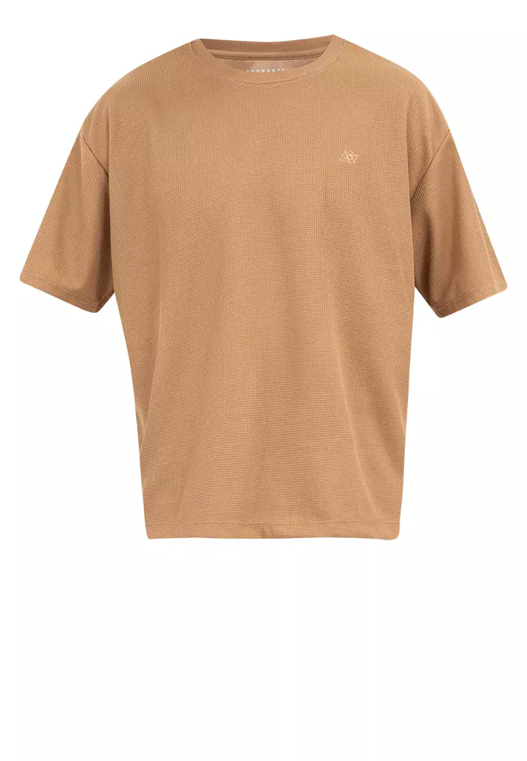 Men's Boxy Logo Tee Sand