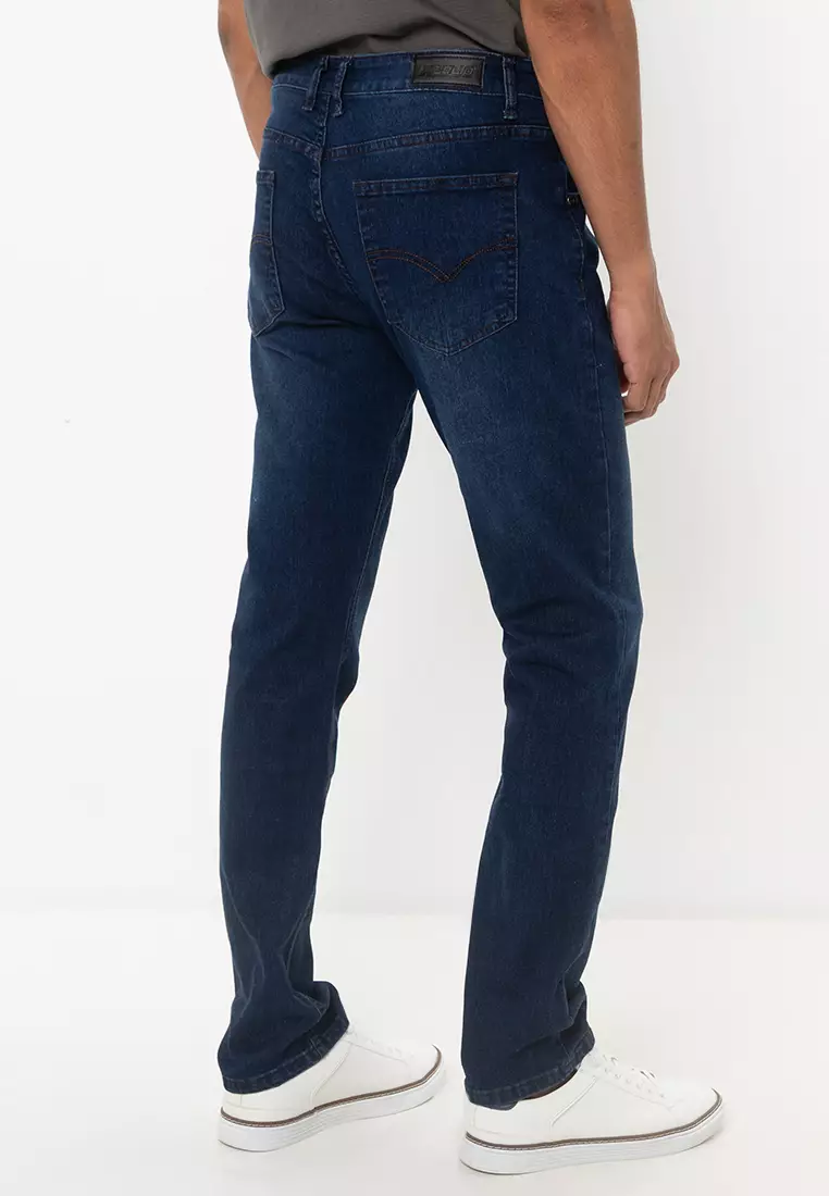 Slim Fit Stretchable Washed Denim Jeans