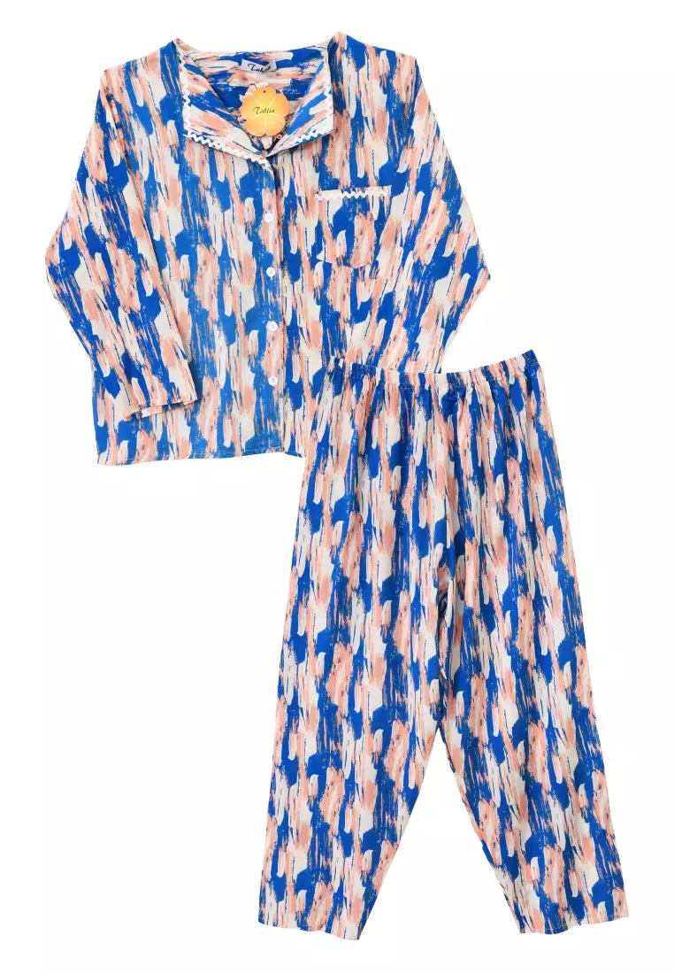 Jual Tahlia Piyama Tie Dye Tahlia One Set Pyjama Rayon Jumbo TL-C0952 ...