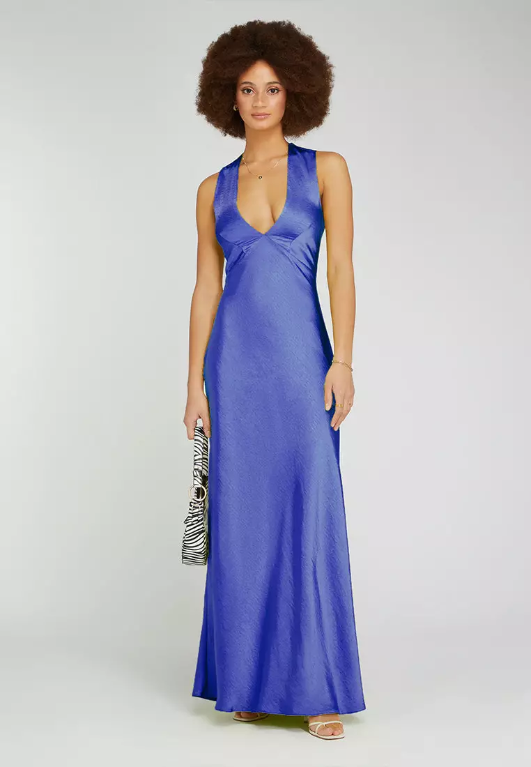 cobalt blue maxi dress