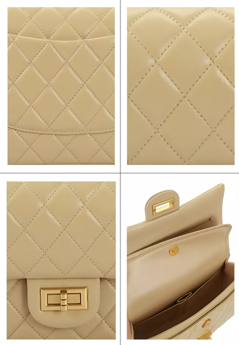 Buy HOPE ROSA HOPE ROZA (ROSA) Crossly Beige Leather Medium Shoulder ...