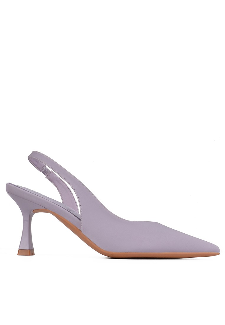 Pointy Synthetic Leather Slingback High Heel XJ3289-31