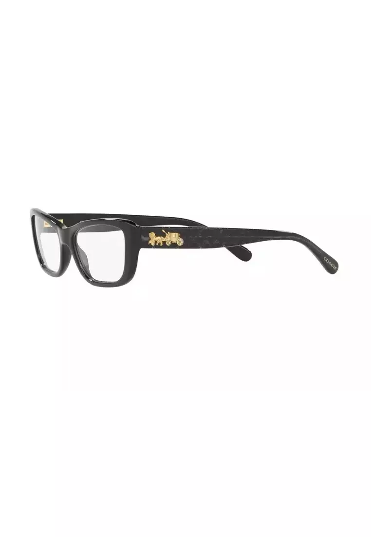 Buy Coach Coach Women s Black Plastic Rectangle Eyeglasses HC6135F
