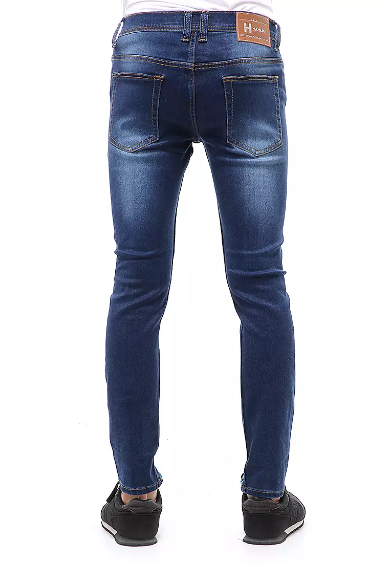 Locko Long Pants Celana Panjang Pria Ripped Jeans Material Denim ORIGINAL - Bio Wash