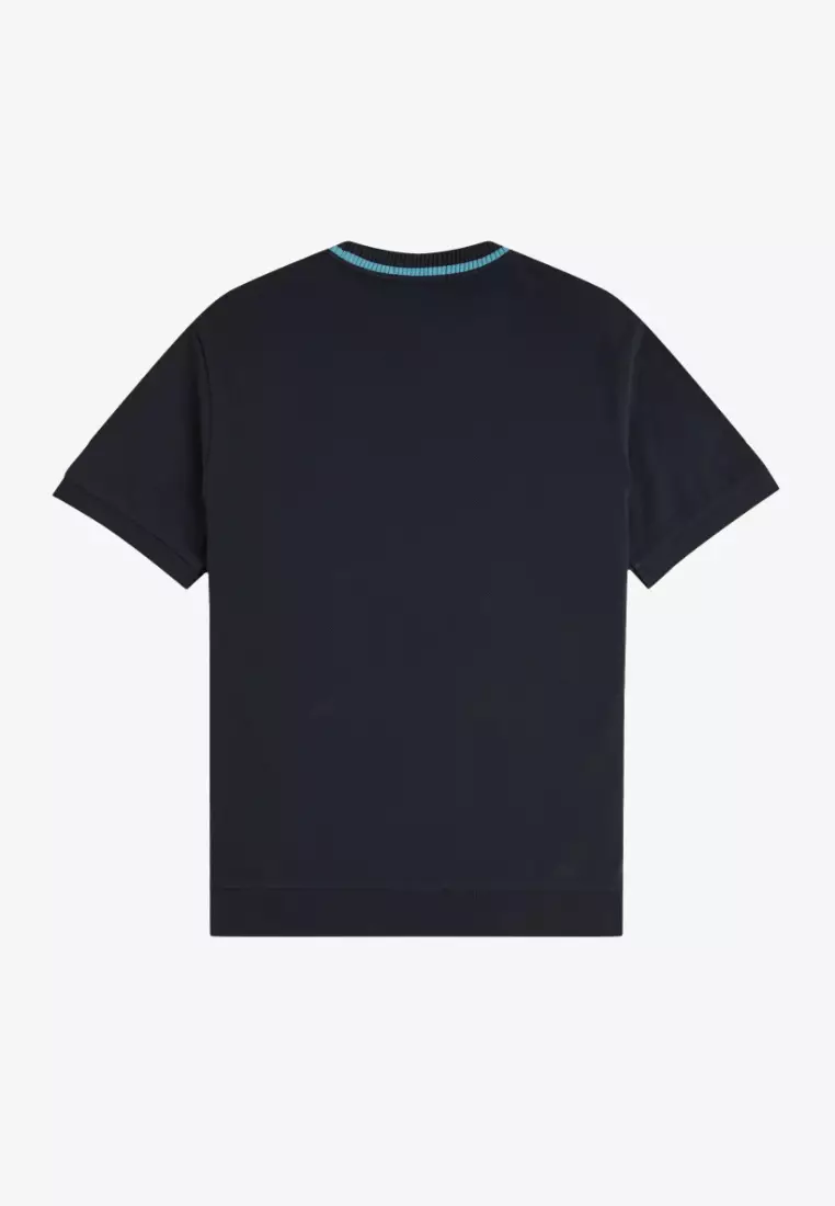 Fred Perry M7 Crew Neck Pique T-Shirt (Navy)
