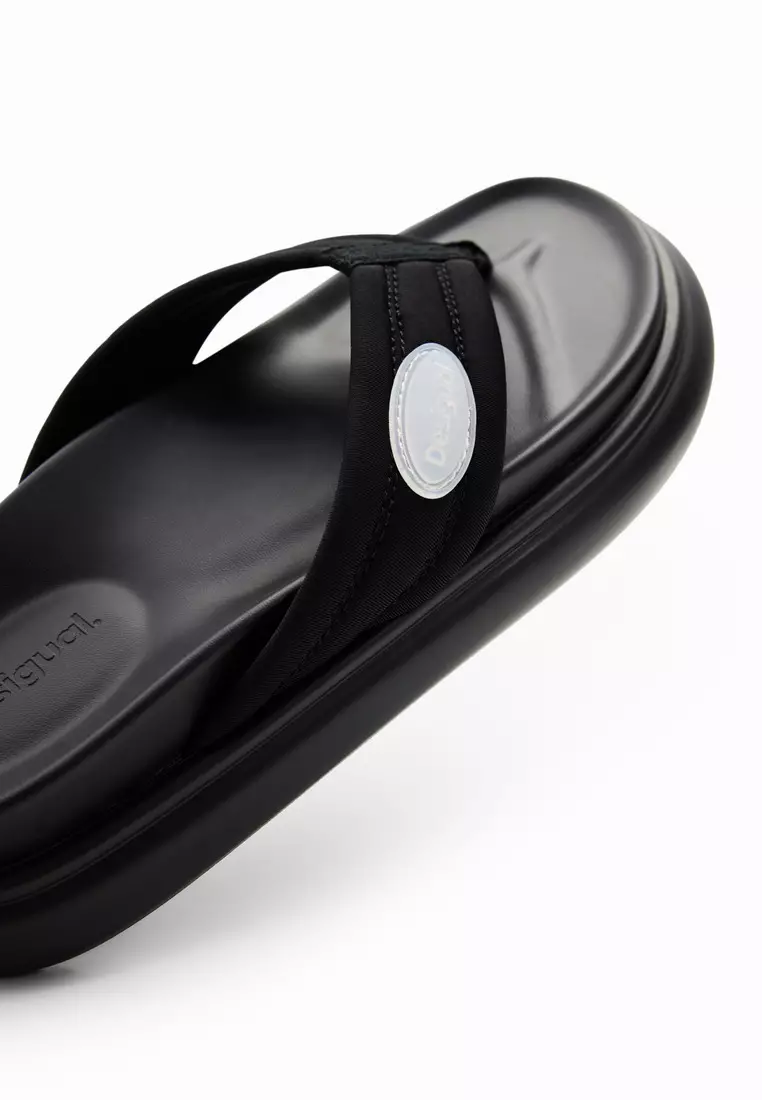 Desigual Woman Shoes Platform toe post sandals.