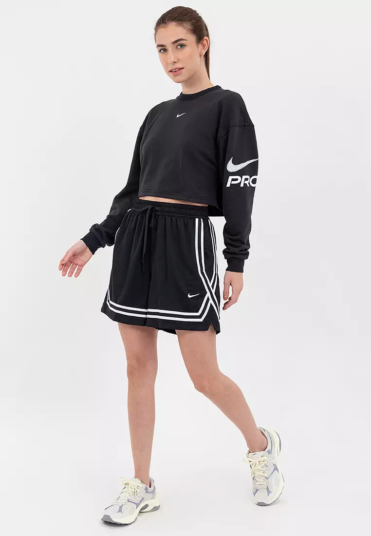 Nike Pro Women's Dri-FIT Loose Crew-Neck French Terry Sweatshirt