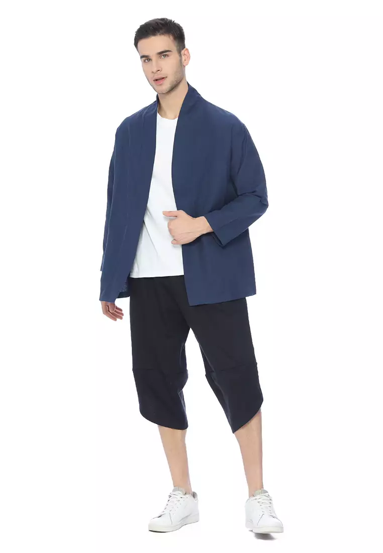 Ryusei Kimono Kata Long Sleeve Navy