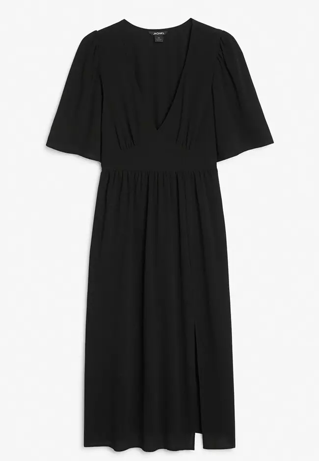 Buy Monki V Neck Midi Dress 2024 Online | ZALORA Philippines