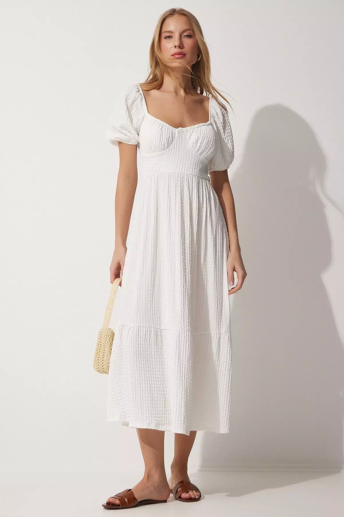 Puff Sleeves Summer Dress