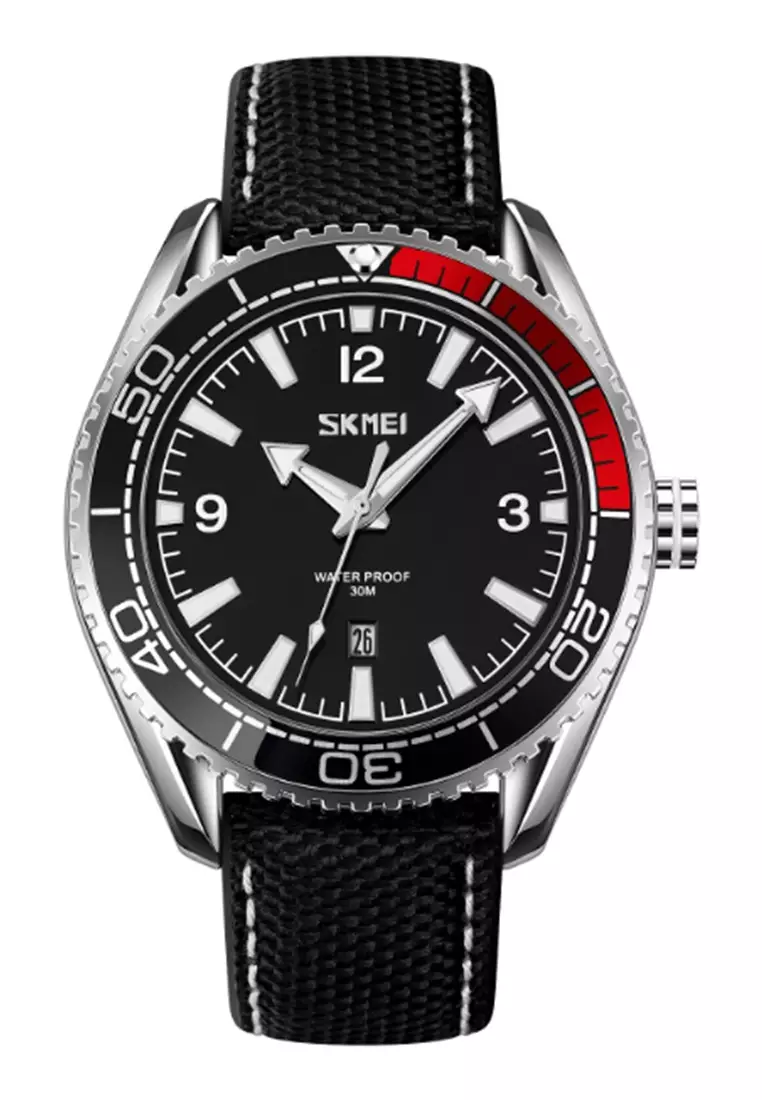 Jam Tangan Analog Pria Waterproof Strap Tali Material PU Leather GN65 ORIGINAL